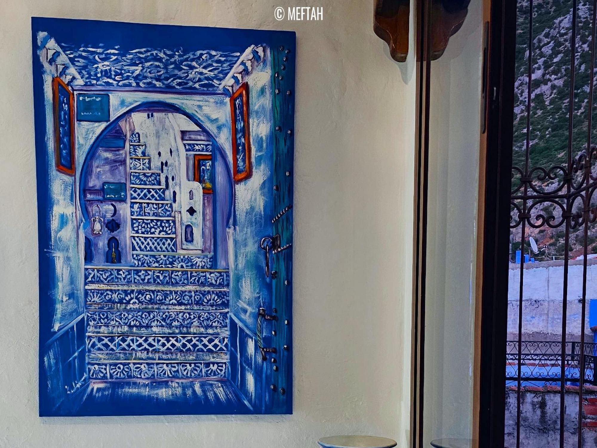 Ferienwohnung Casa Meftah Blue Chefchaouen Exterior foto